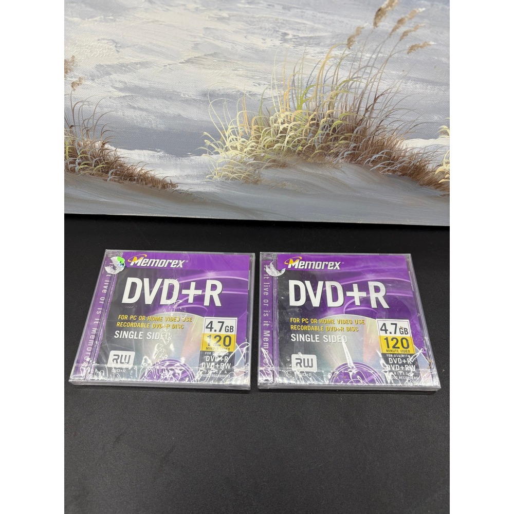 Memorex DVD+R 4.7GB 120 Minute Recordable Blank Media Discs 2 Pack Sealed